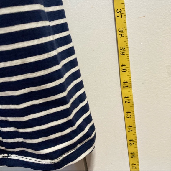 TOAD and CO Marley Blue and White Nautical Striped Short Sleeve Pocket Dress - Picture 8 of 13